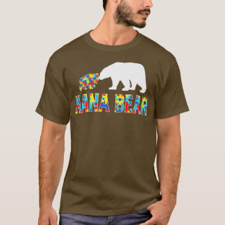 Autismus Bewusstsein Nana Bären Unterstützung Auti T-Shirt