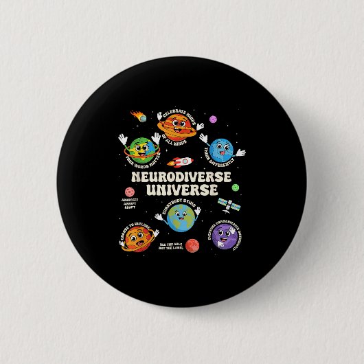 Autismus-Bewusstsein Neurodiversität Asd Sped Lehr Button (Vorderseite)
