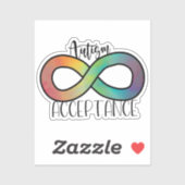 Autismus-Bewusstsein Neurovielfalt Akzeptanzsymbol Aufkleber (Blatt)