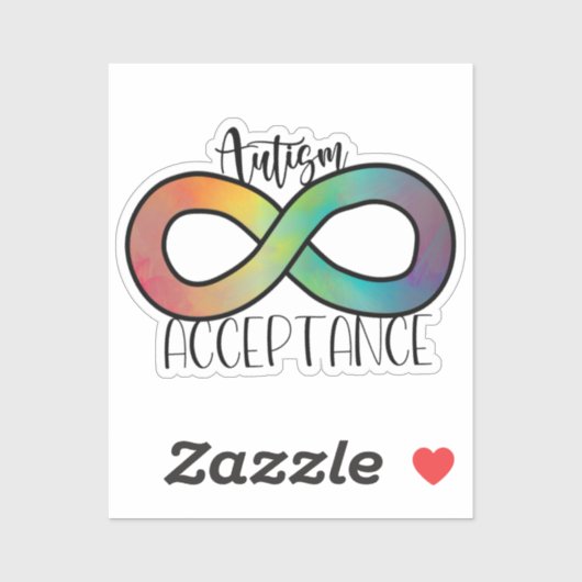 Autismus-Bewusstsein Neurovielfalt Akzeptanzsymbol Aufkleber (Blatt)