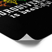 Autismus Bewusstsein Neurovielfalt ist schön ADHS Poster (Ecke)