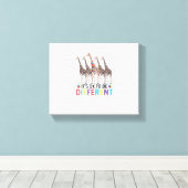 Autismus Bewusstsein Niedlich Giraffe Tier Es ist  Leinwanddruck (Insitu (Holzboden))