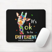 Autismus Bewusstsein Niedlich Giraffe Tier Es ist  Mousepad (Mit Mouse)