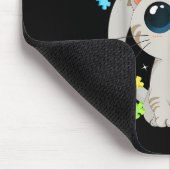 Autismus Bewusstsein Niedlich Katzenkätzchen Farbr Mousepad (Ecke)