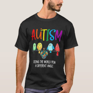 Autismus Bewusstsein Niedlich Owl Color Puzzles Au T-Shirt