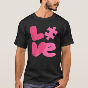 Autismus Bewusstsein Niedliche Liebe Puzzle Autist T-Shirt