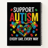 Autismus-Bewusstsein Notizblock (Rückseite)