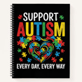 Autismus-Bewusstsein Notizblock (Vorderseite)