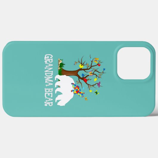 Autismus Bewusstsein Oma Bären Unterstützung Autis Case-Mate iPhone Hülle (Rückseite (Horizontal))