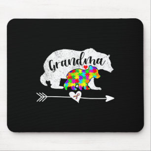Autismus Bewusstsein Oma Bären Unterstützung Autis Mousepad