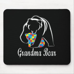 Autismus Bewusstsein Oma Bären Unterstützung Autis Mousepad