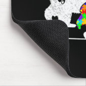 Autismus Bewusstsein Oma Bären Unterstützung Autis Mousepad (Ecke)