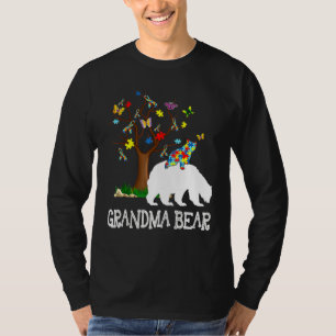 Autismus Bewusstsein Oma Bären Unterstützung Autis T-Shirt