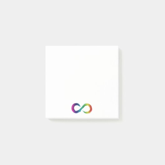 Autismus-Bewusstsein Post-it Klebezettel (Vorderseite)