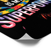 Autismus-Bewusstsein  Poster (Ecke)