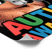 Autismus-Bewusstsein  Poster (Ecke)