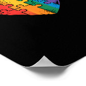 Autismus-Bewusstsein Poster (Ecke)