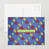 Autismus Bewusstsein Postkarte (Vorne/Hinten)