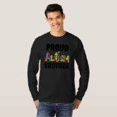 Autismus Bewusstsein Proud Autismus Bruder Farben  T-Shirt (Vorne ganz)