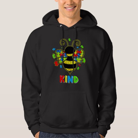 Autismus Bewusstsein Puzzle Biene sein Kind Autist Hoodie (Vorderseite)
