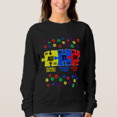 Autismus Bewusstsein Puzzle Chemical Element Au Ti Sweatshirt (Vorderseite)
