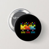 Autismus Bewusstsein Puzzle Chemieelemente Button (Vorne & Hinten)