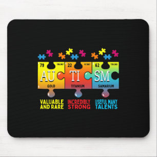 Autismus Bewusstsein Puzzle Chemieelemente Mousepad