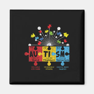 Autismus Bewusstsein Puzzle Chemische Elemente reg Magnet