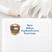 Autismus Bewusstsein Puzzle Herz White Labels (Insitu)