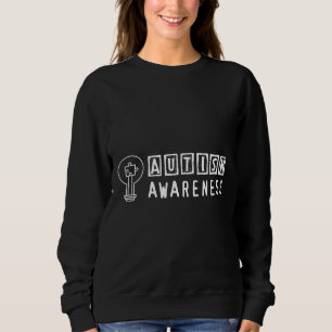 Autismus Bewusstsein Puzzle Licht Bulb Sweatshirt