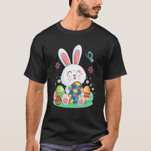 Autismus-Bewusstsein Puzzle Ostern Osterhasen Eier T-Shirt