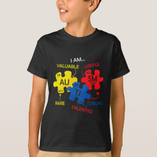 Autismus-Bewusstsein-Puzzle Periodensystem Element T-Shirt