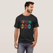 Autismus-Bewusstsein-Puzzle Periodensystem Element T-Shirt (Vorne ganz)