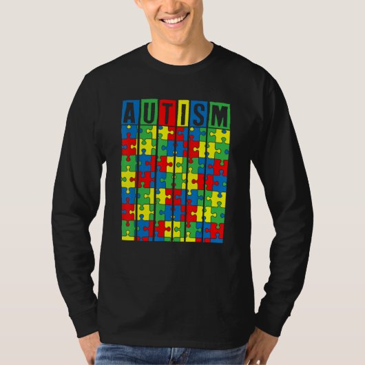 Autismus Bewusstsein Puzzle Piece Autistic Boys Gi T-Shirt (Vorderseite)