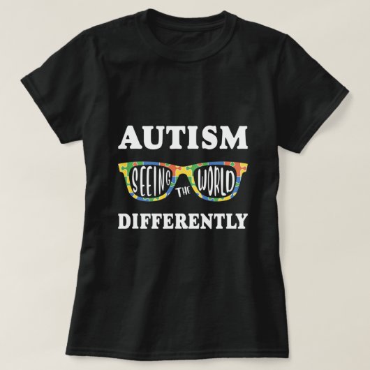 Autismus Bewusstsein Puzzle Piece Autistic T-Shirt (Design vorne)