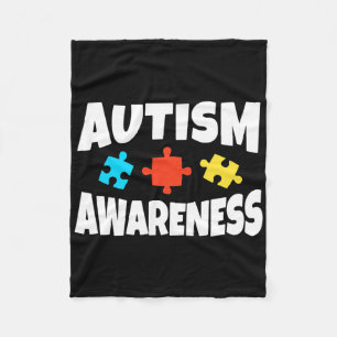 Autismus Bewusstsein Puzzle Piece Autistische Unte Fleecedecke