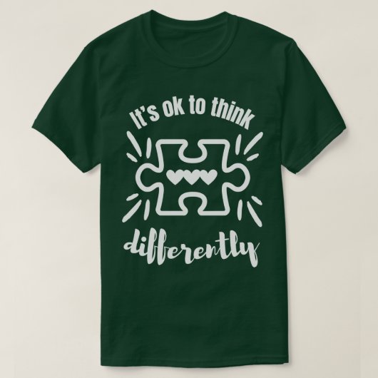Autismus Bewusstsein Puzzle Piece Design T-Shirt (Design vorne)