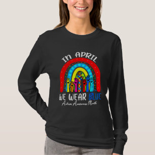 Autismus Bewusstsein Puzzle Piece Fidget Rainbow G T-Shirt