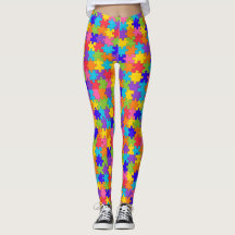 Autismus Bewusstsein Puzzle Piece Leggings
