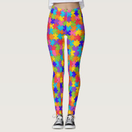 Autismus Bewusstsein Puzzle Piece Leggings