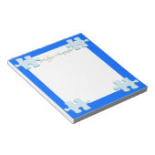 Autismus Bewusstsein Puzzle Piece Notepad Notizblock (angewinkelt)