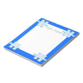 Autismus Bewusstsein Puzzle Piece Notepad Notizblock (Rotiert)