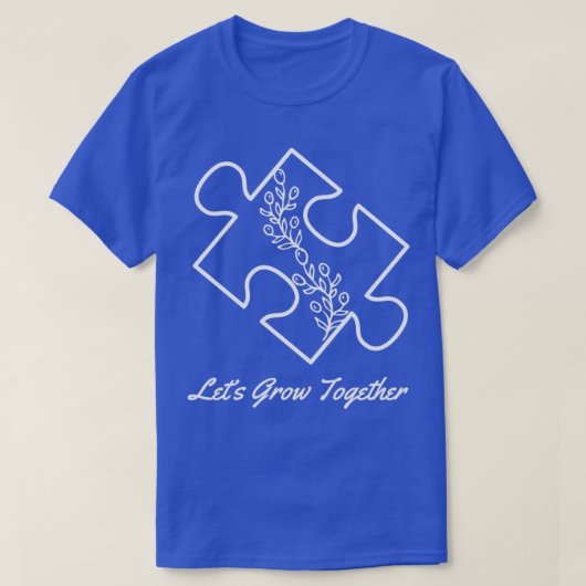 Autismus Bewusstsein Puzzle Piece T-Shirt (Design vorne)