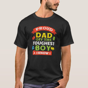 Autismus Bewusstsein Puzzle stolz Vater der härtes T-Shirt