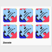 Autismus Bewusstsein Puzzle Stücke Stickers (Blatt)