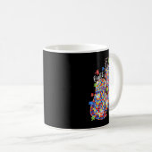 Autismus-Bewusstsein Puzzle-Teil Boxhandschuhe Män Kaffeetasse (VorderseiteRechts)