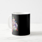 Autismus-Bewusstsein Puzzle-Teil Boxhandschuhe Män Kaffeetasse (Vorderseite Links)