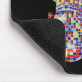 Autismus-Bewusstsein Puzzle-Teil Boxhandschuhe Män Mousepad (Ecke)