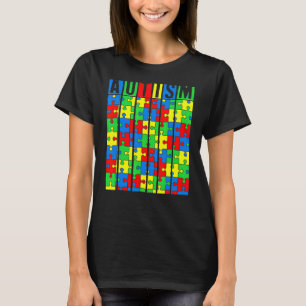 Autismus-Bewusstsein-Puzzleteil Autistische Jungen T-Shirt