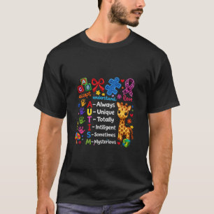 Autismus-Bewusstsein-Puzzleteil Regenbogen Immer E T-Shirt